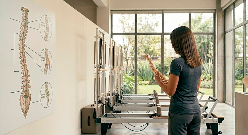 Escoliosis y pilates reformer: cómo trabaja el cuerpo en la máquina sin agravar la curvatura